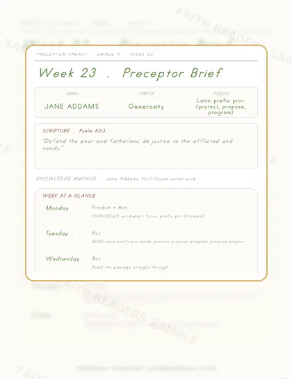 Grade 4 Week 22 Preceptor Guide page preview