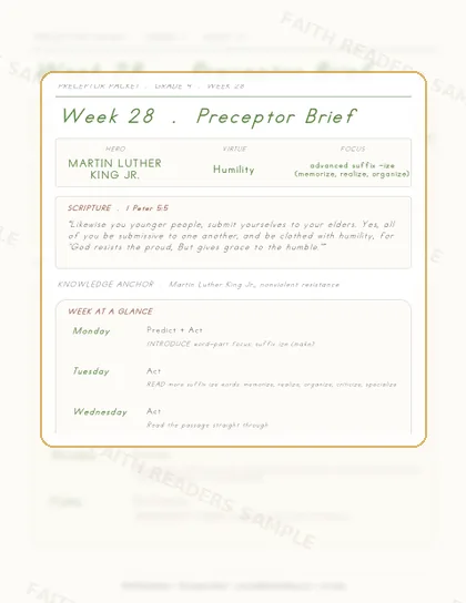 Grade 4 Week 27 Preceptor Guide page preview
