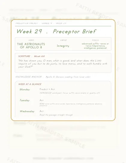 Grade 4 Week 28 Preceptor Guide page preview