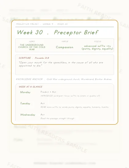Grade 4 Week 29 Preceptor Guide page preview
