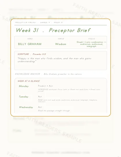 Grade 4 Week 30 Preceptor Guide page preview