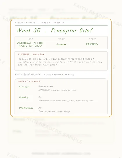 Grade 4 Week 34 Preceptor Guide page preview