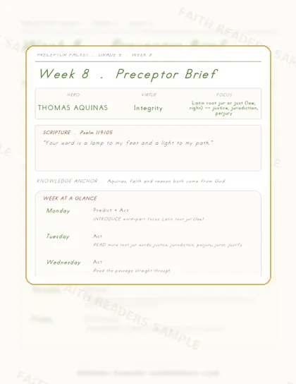 Grade 5 Week 7 Preceptor Guide page preview
