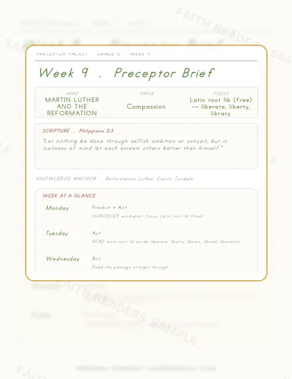 Grade 5 Week 8 Preceptor Guide page preview