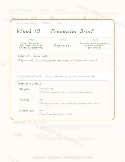 Grade 5 Week 9 Preceptor Guide page preview