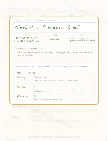 Grade 5 Week 10 Preceptor Guide page preview