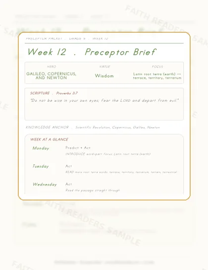 Grade 5 Week 11 Preceptor Guide page preview