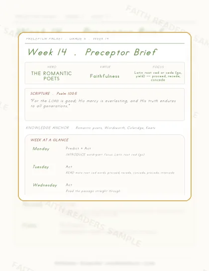 Grade 5 Week 13 Preceptor Guide page preview