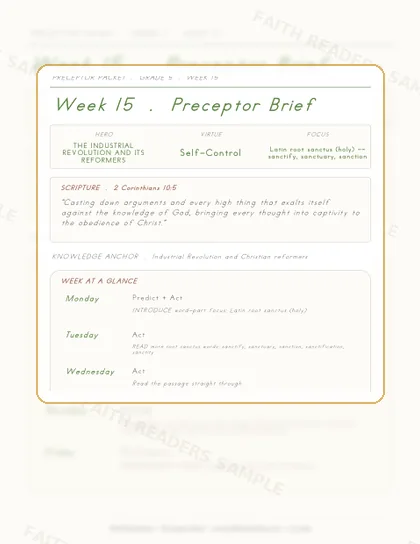 Grade 5 Week 14 Preceptor Guide page preview