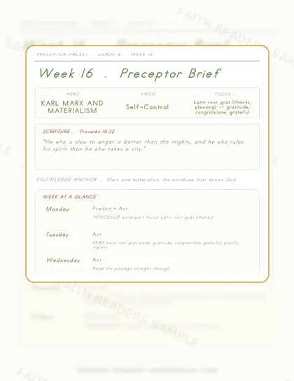 Grade 5 Week 15 Preceptor Guide page preview