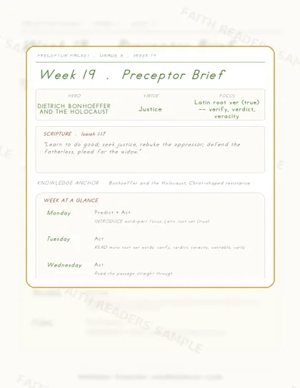 Grade 5 Week 18 Preceptor Guide page preview