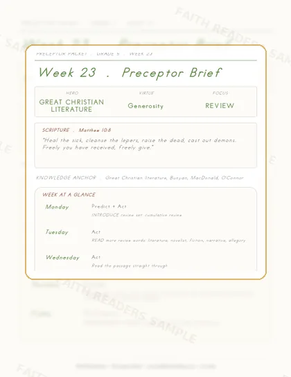 Grade 5 Week 22 Preceptor Guide page preview