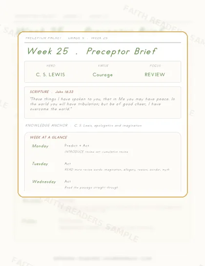 Grade 5 Week 24 Preceptor Guide page preview
