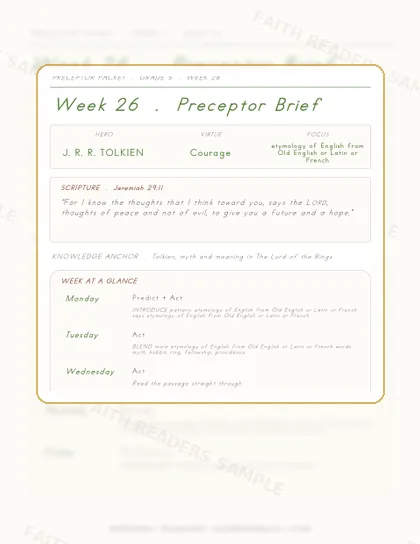 Grade 5 Week 25 Preceptor Guide page preview