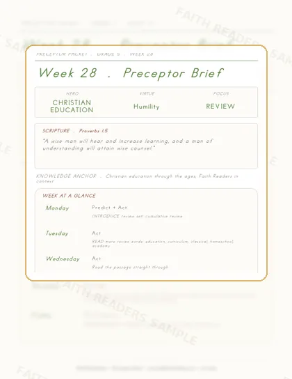 Grade 5 Week 27 Preceptor Guide page preview