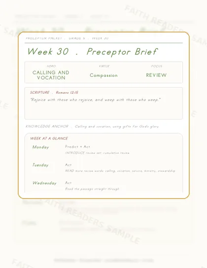 Grade 5 Week 29 Preceptor Guide page preview
