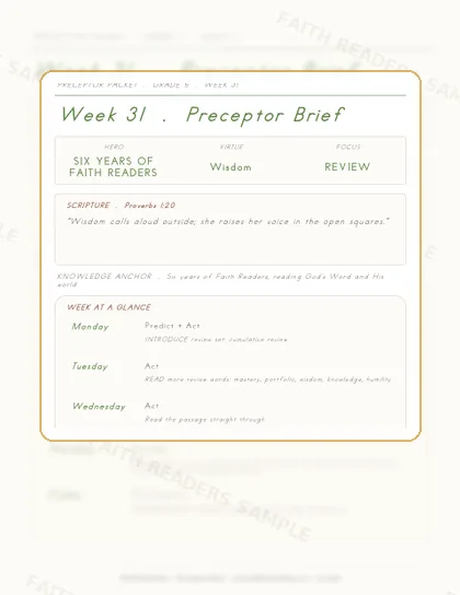 Grade 5 Week 30 Preceptor Guide page preview