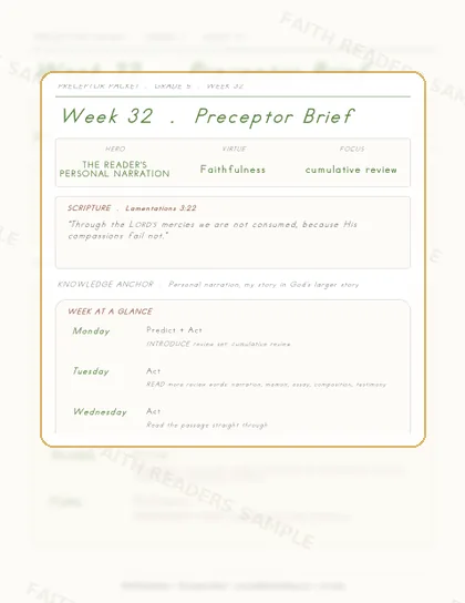 Grade 5 Week 31 Preceptor Guide page preview