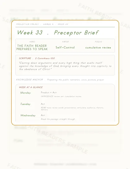 Grade 5 Week 32 Preceptor Guide page preview