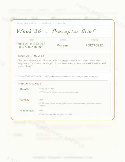 Grade 5 Week 35 Preceptor Guide page preview