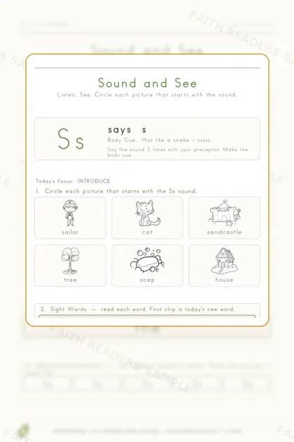 Kindergarten · Week 1 lesson preview 1