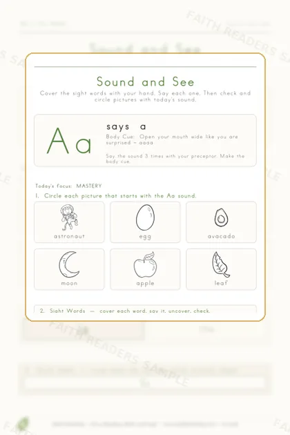 Kindergarten · Week 2 lesson preview 3