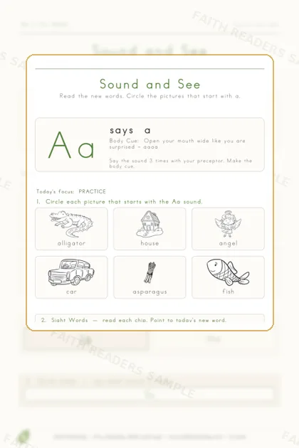Kindergarten · Week 2 lesson preview 2