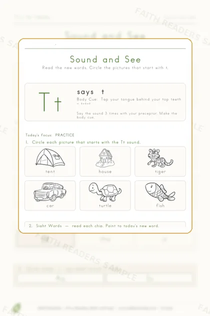 Kindergarten · Week 3 lesson preview 2
