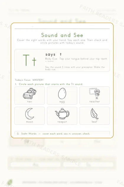 Kindergarten · Week 3 lesson preview 3