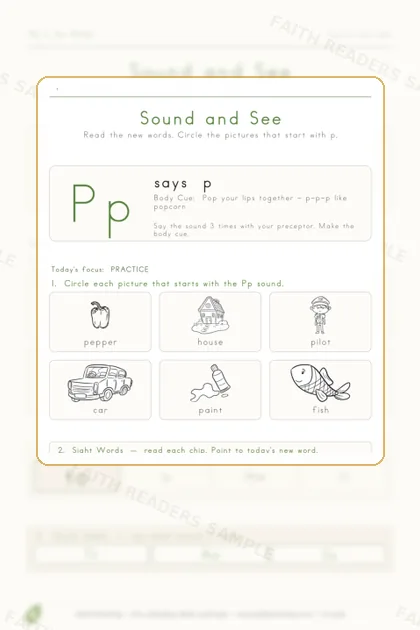 Kindergarten · Week 4 lesson preview 2