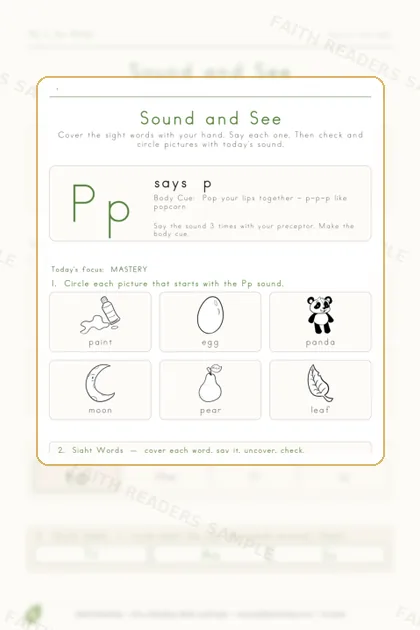 Kindergarten · Week 4 lesson preview 3