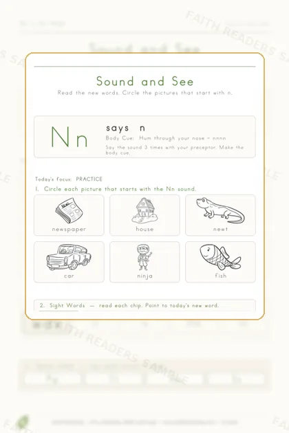 Kindergarten · Week 5 lesson preview 2
