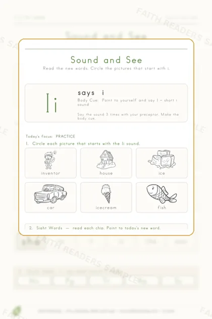 Kindergarten · Week 6 lesson preview 2