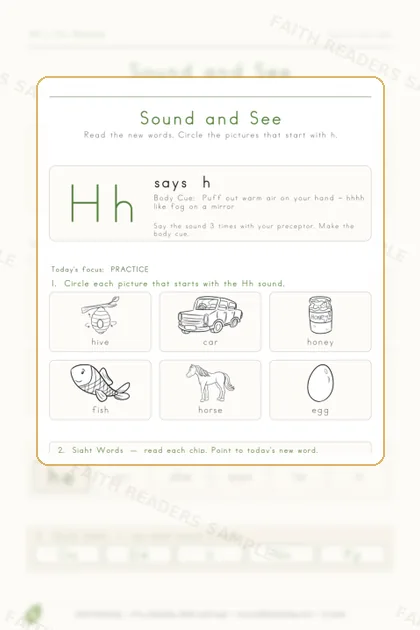 Kindergarten · Week 9 lesson preview 2