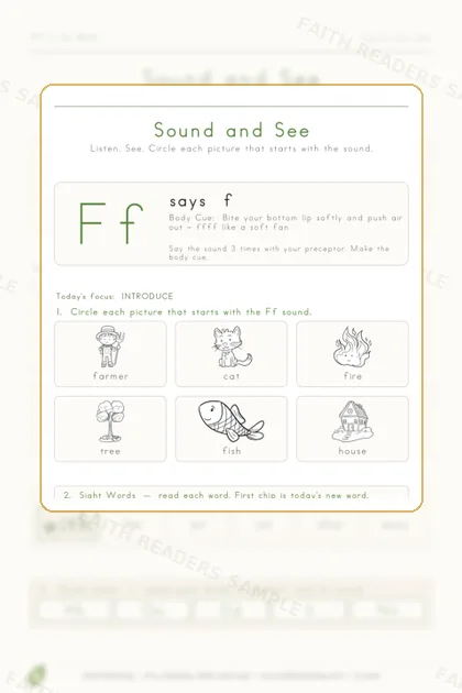 Kindergarten · Week 10 lesson preview 1