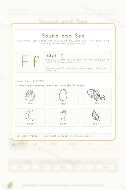 Kindergarten · Week 10 lesson preview 3