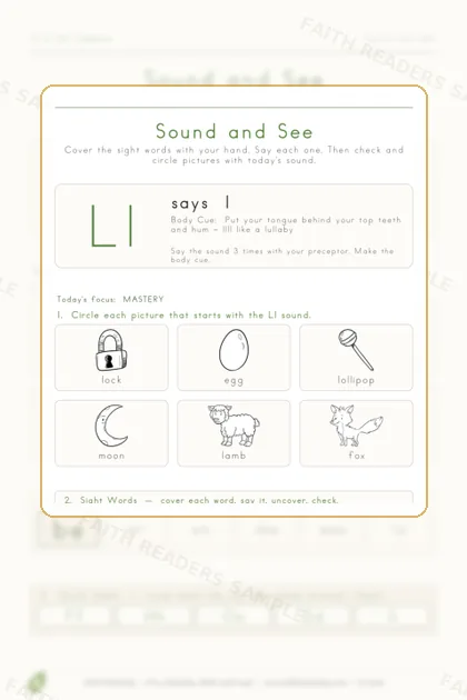 Kindergarten · Week 11 lesson preview 3
