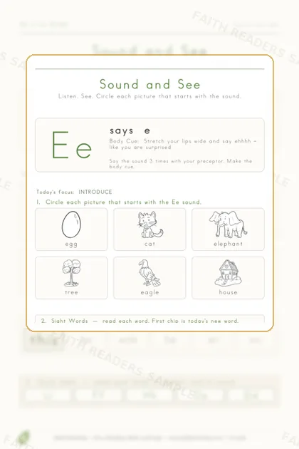 Kindergarten · Week 12 lesson preview 1