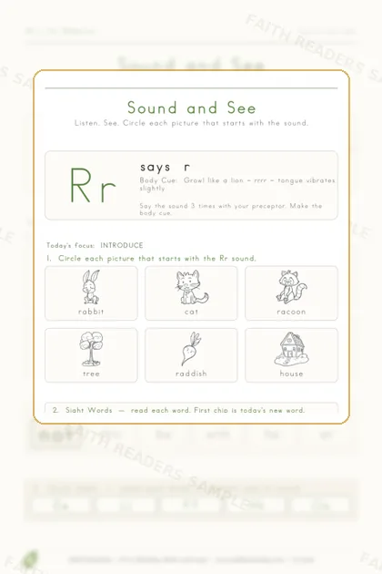 Kindergarten · Week 13 lesson preview 1