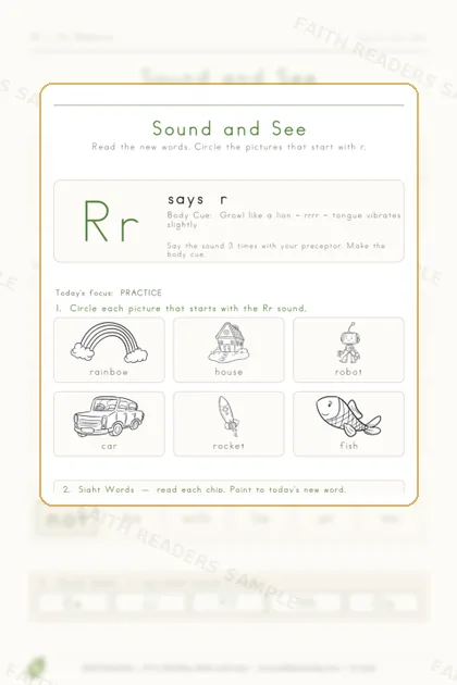 Kindergarten · Week 13 lesson preview 2