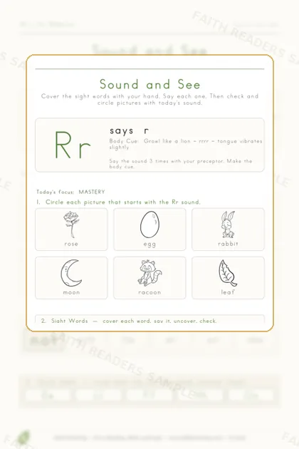Kindergarten · Week 13 lesson preview 3