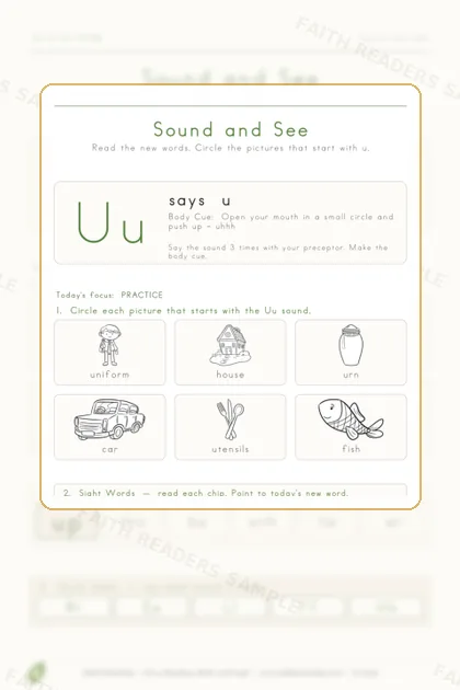Kindergarten · Week 14 lesson preview 2