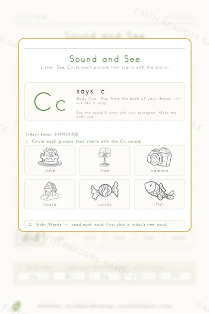 Kindergarten · Week 15 lesson preview 1