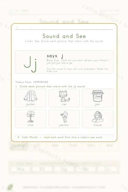 Kindergarten · Week 20 lesson preview 1