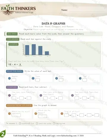 2nd Grade math worksheet — Data (Practice 8)