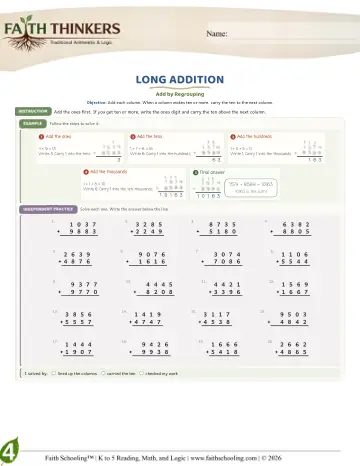 Long Addition (Practice 3)