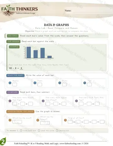 2nd Grade math worksheet — Data (Practice 7)