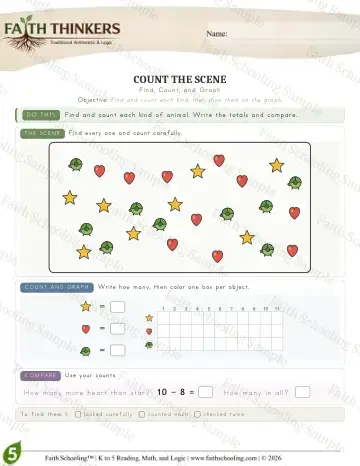 5th Grade math worksheet — Interactive & Puzzles - Countscene (Practice 7)