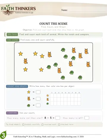 Grade 3 Math: Interactive & Puzzles — worksheet preview