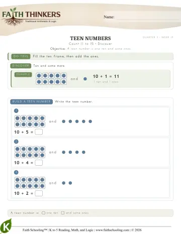 Count 11 To 15 (Practice 2)